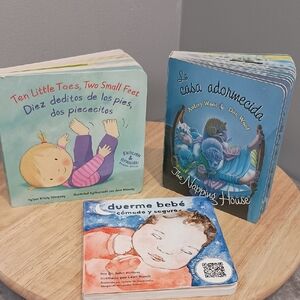3pc Childrens Bilingual Book Bundle Spanish/English Reading Espanol Preschool